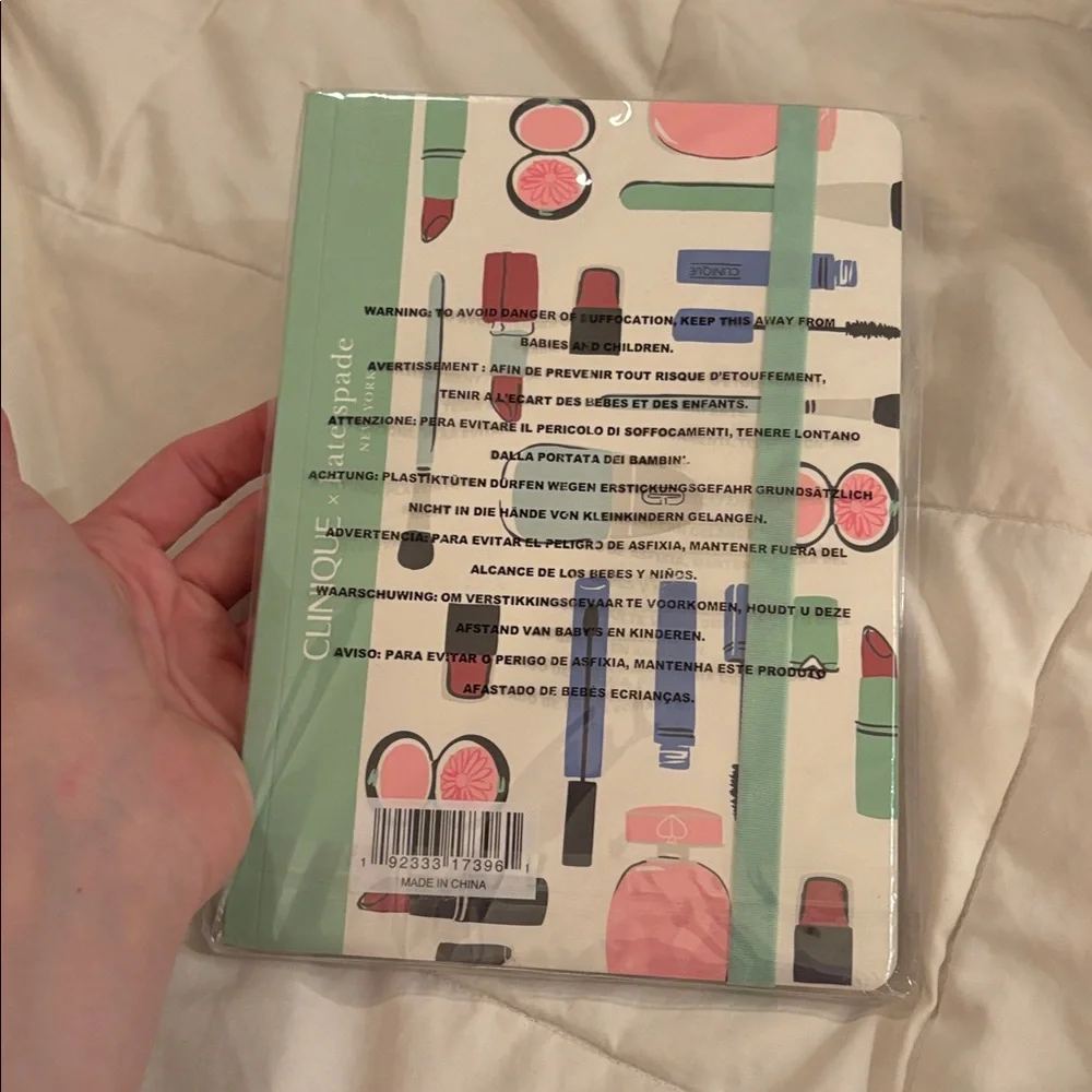 Kate‎ Spade Clinique Themed Makeup Notebook - Green, Red, Blue, Pink